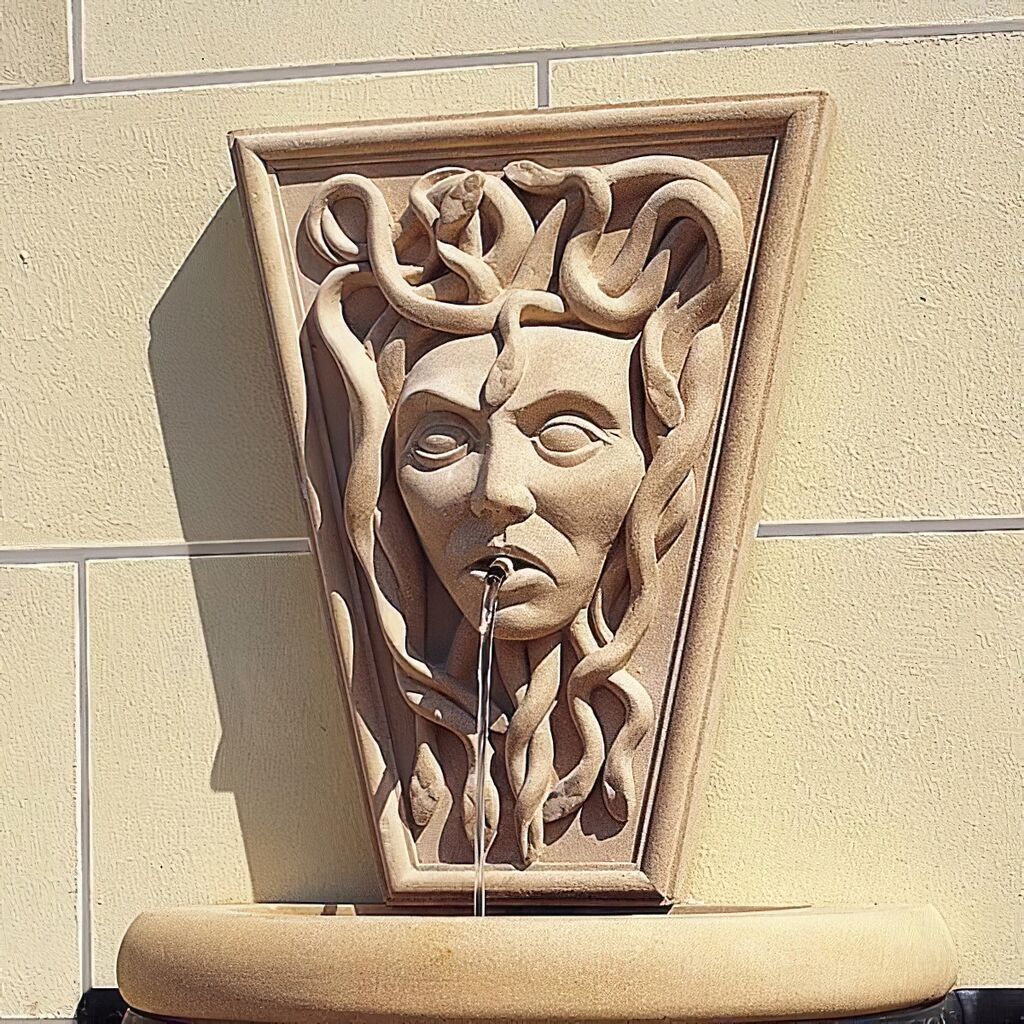  Sandstein Wandbrunnen Kaufen - Medusa