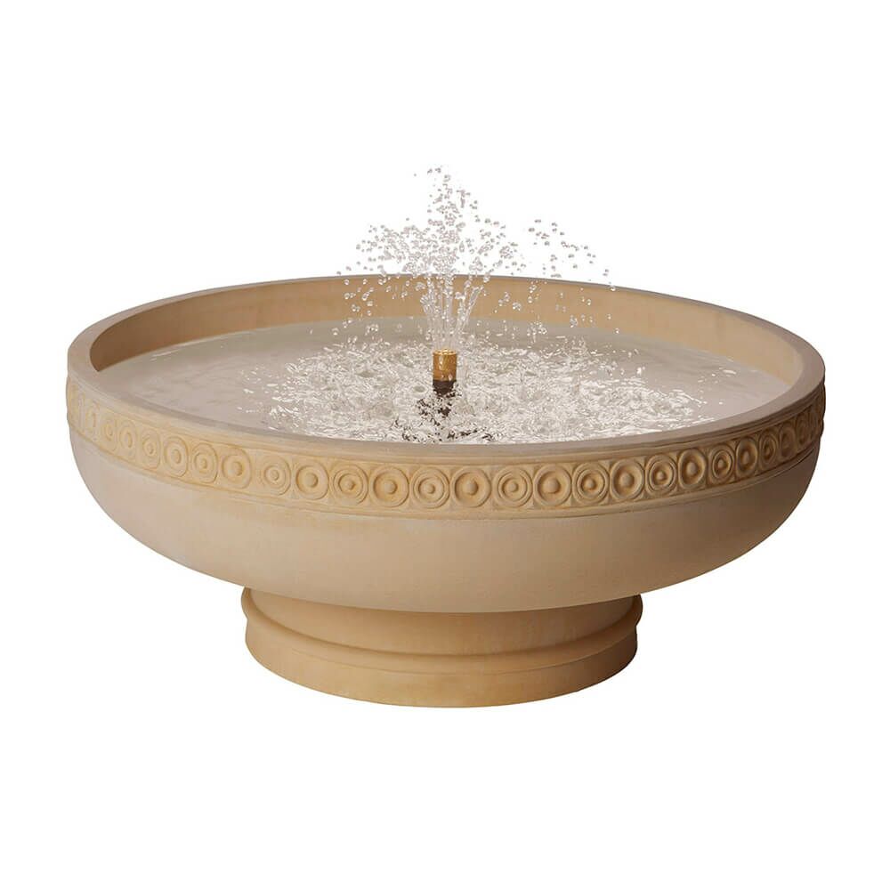  Sandsteinguss Brunnenschale Mit Springbrunnen - Priestley