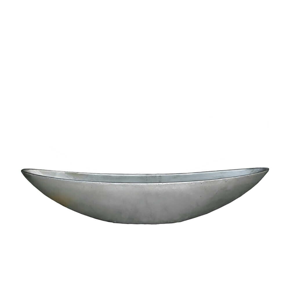  Schiffchen Zum Bepflanzen - Indoor - Polystone - Silber - Elunam