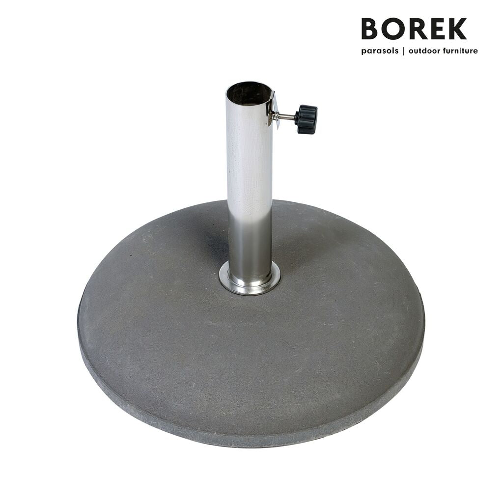  Schirmständer Aus Beton Für Sonnenschirme Von Borek - Anthrazit - Mit Stahlrohr - Beton Schirmständer