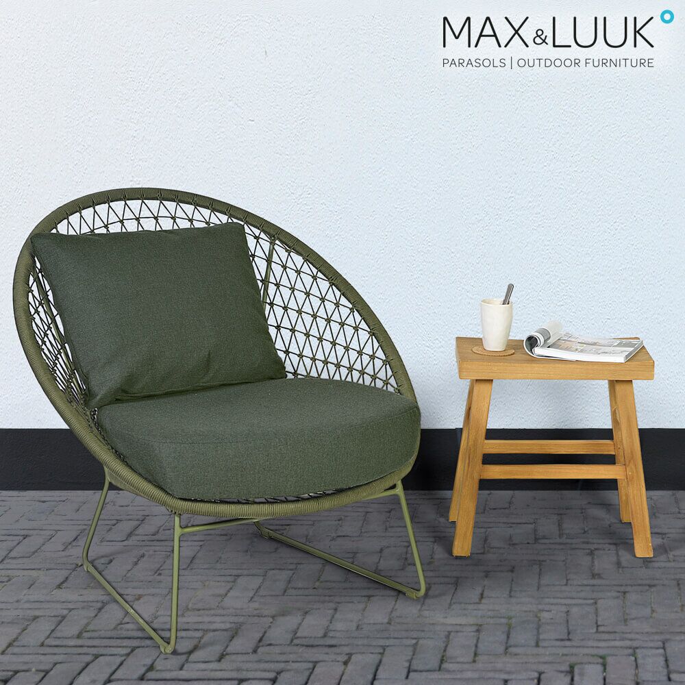  Schlichter Gartenhocker Aus Teakholz - Max&Luuk - Lindy Hocker