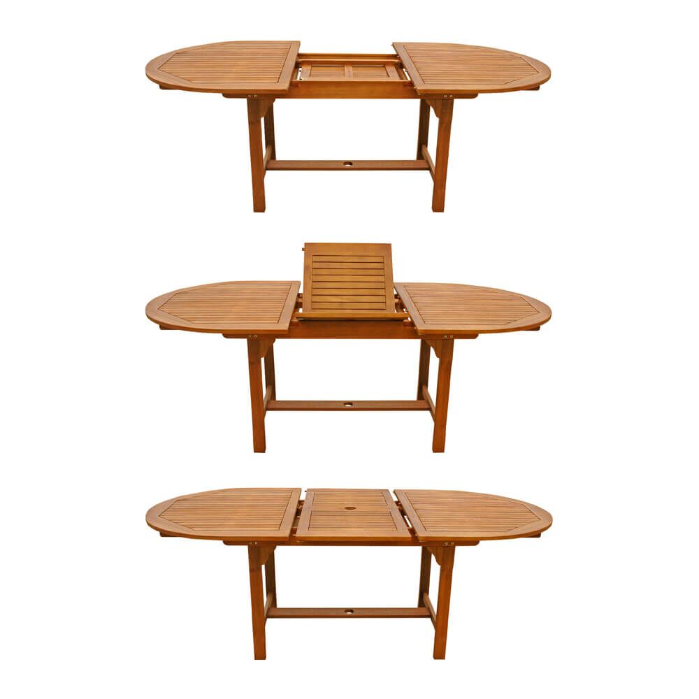  Schöne 6er Sitzgarnitur Aus Holz Mit Stuhlauflagen Und Ausziehtisch - Acerosae 6-Sitzer Auflagen