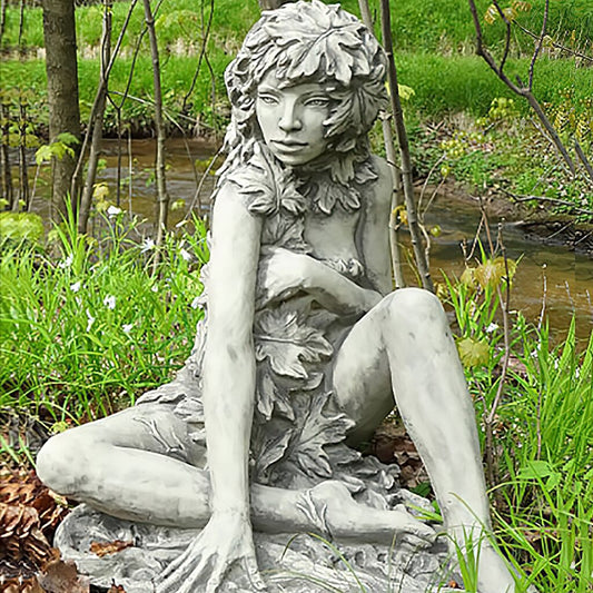  Schöne Elfen Gartenfigur Aus Steinguss - Floral - Elenor