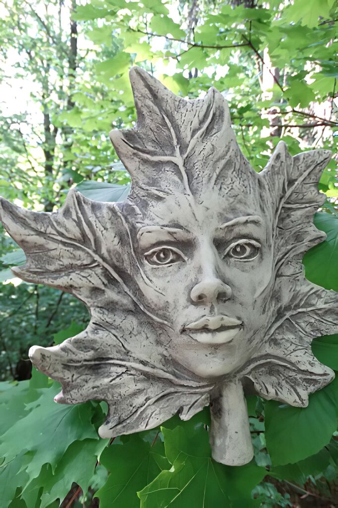  Schöne Frauen Büste Im Floralen Design Aus Stein - Plant Acernis