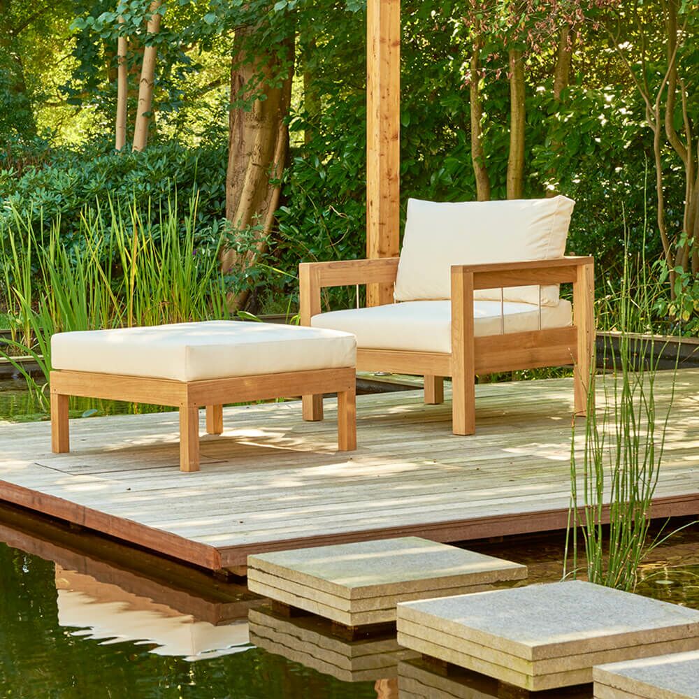 Schöner Lounge-Hocker Mit Auflage Für Den Garten - Lucy Lounge-Hocker