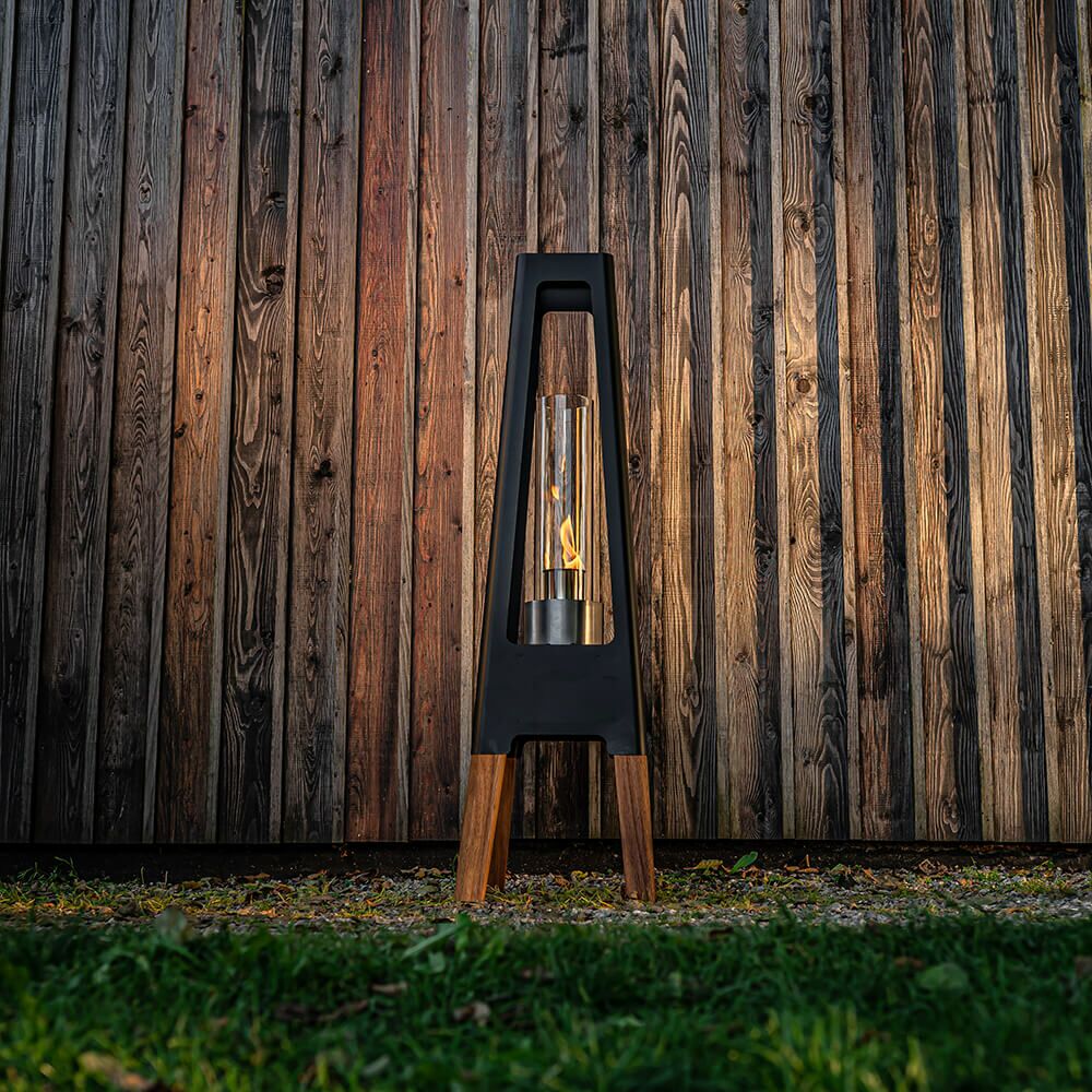  Schwarze Masuria Leuchte Inklusive Ethanol Windlicht Für Draußen - Nexo Lampe