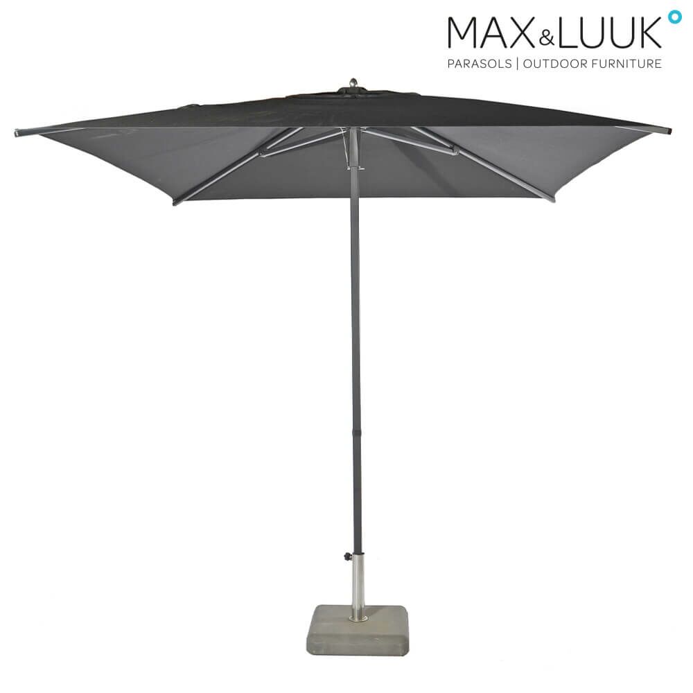  Schwarzer Sonnenschirm Aus Aluminium Und Sunbrella Von Max & Luuk - Julian Sonnenschirm