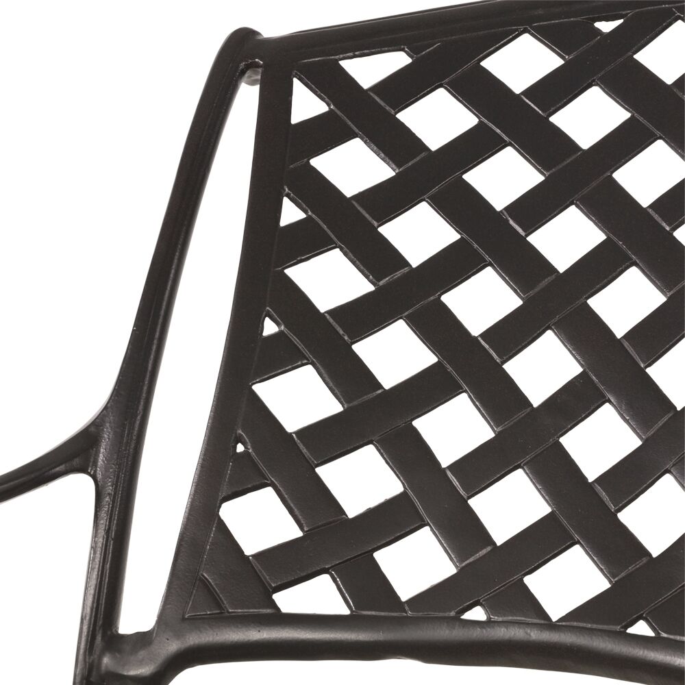  Schwarzer Stapelstuhl Aus Aluminium Im Landhaus-Stil - Kings Sit