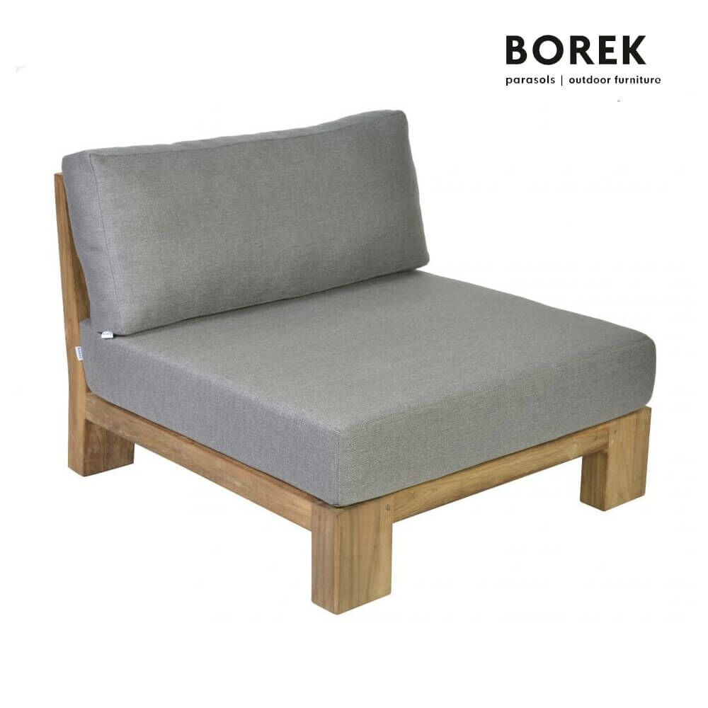  Sesselmodul Von Borek Aus Teakholz & Sunbrella - Mittelmodul Cadiz