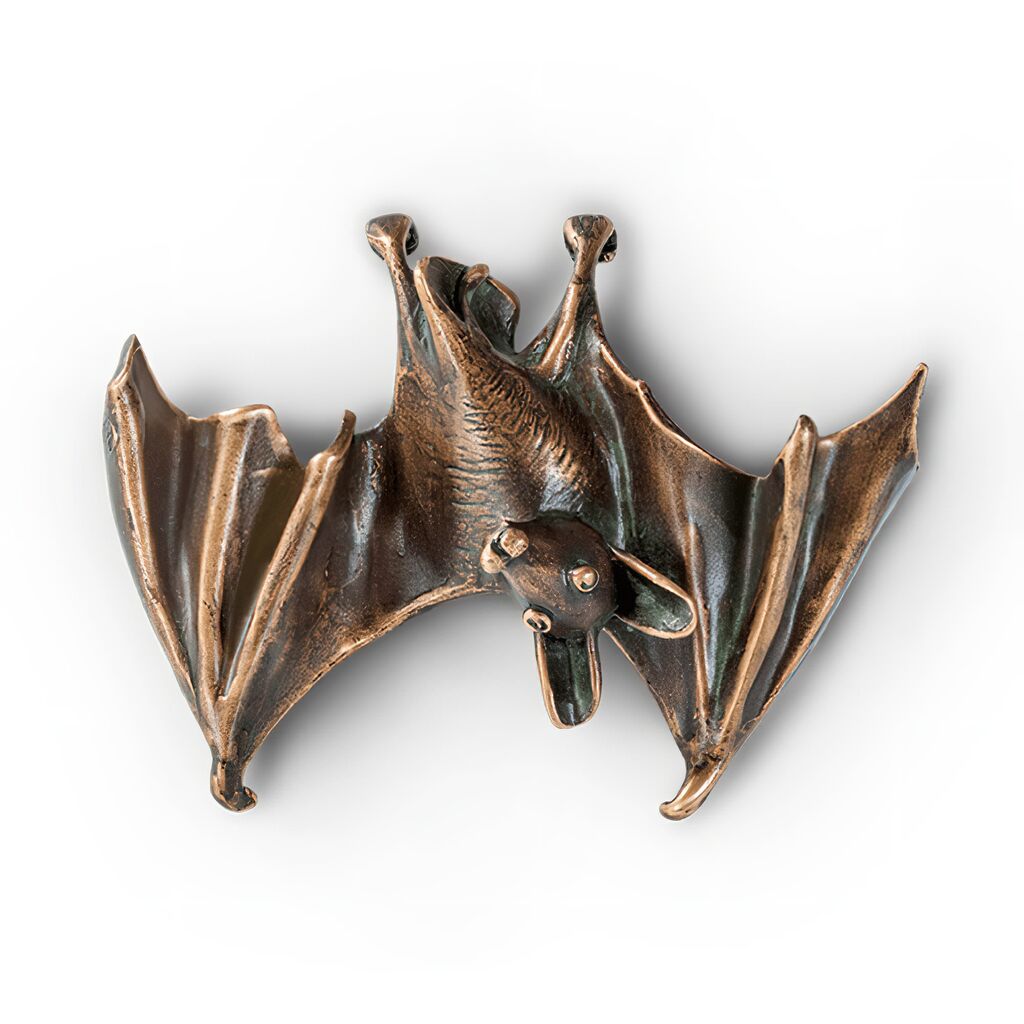  Set Aus 3 Bronze Fledermäusen Zur Wandbefestigung - Fledermäuse Set