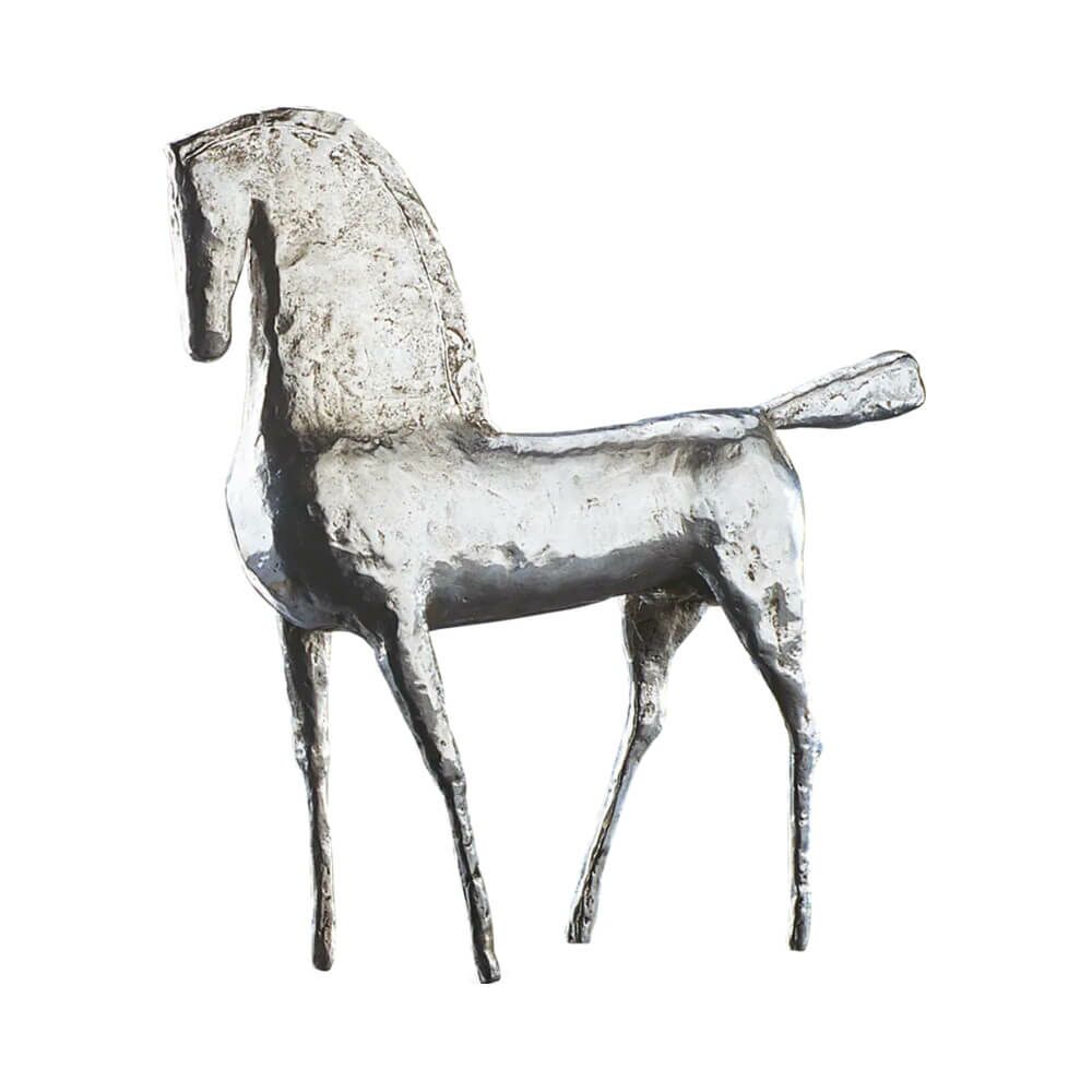  Silberne Pferdeskulptur Aus Limitiertem Kunsthandwerk - Pferd, Silber