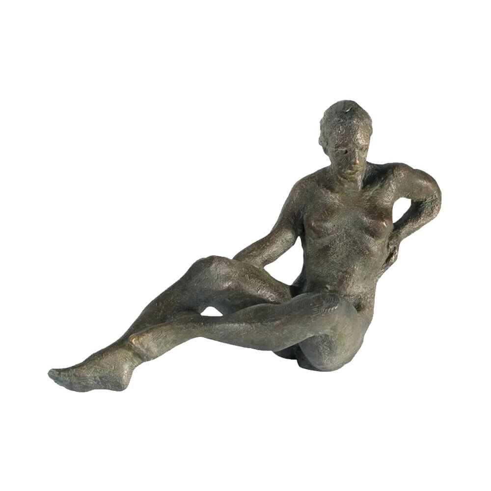  Sitzende Frau Als Limitierte Deko-Bronzestatue - Vivian Die Lebendige