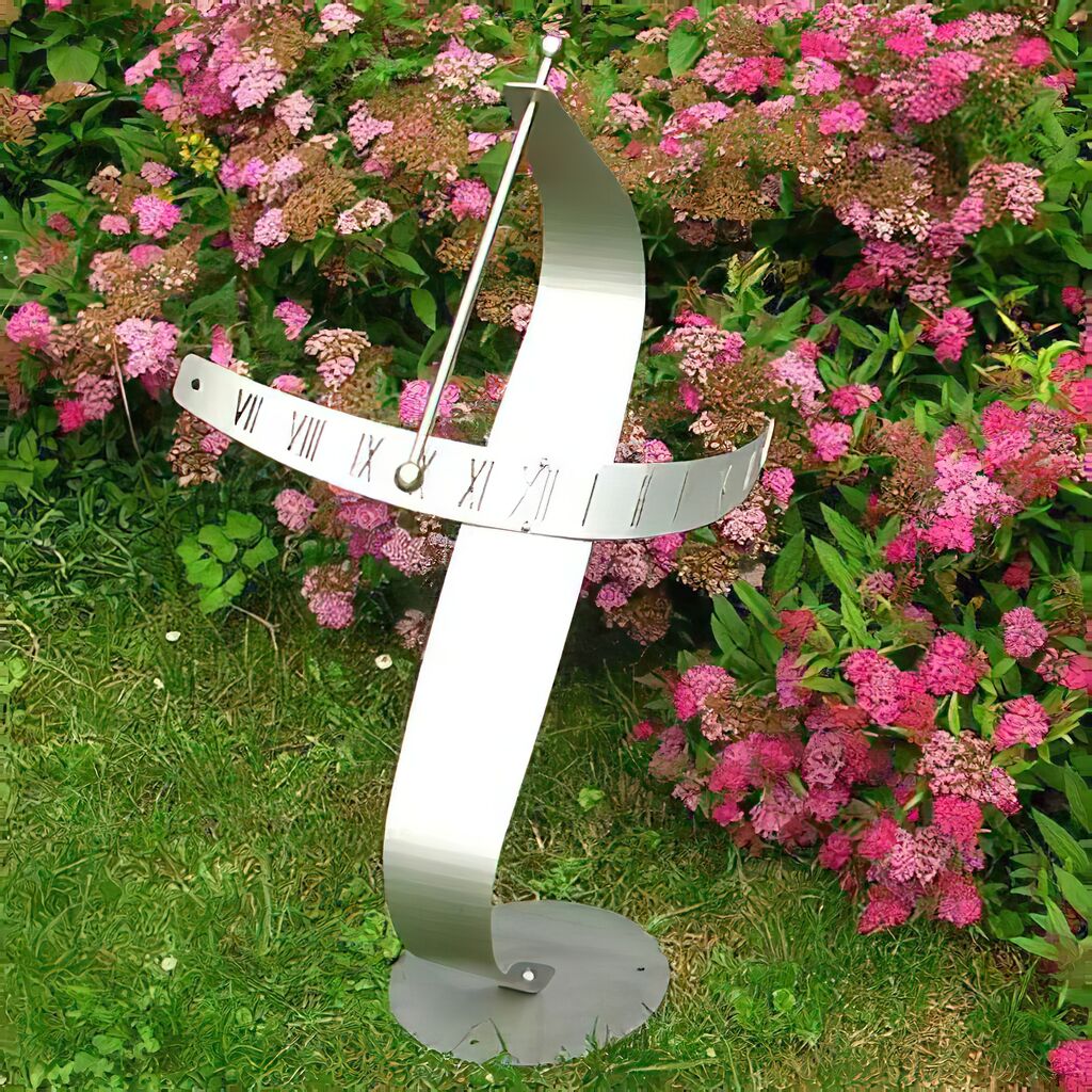  Skulpturale Edelstahl Sonnenuhr - Sonnenuhr Skulptur