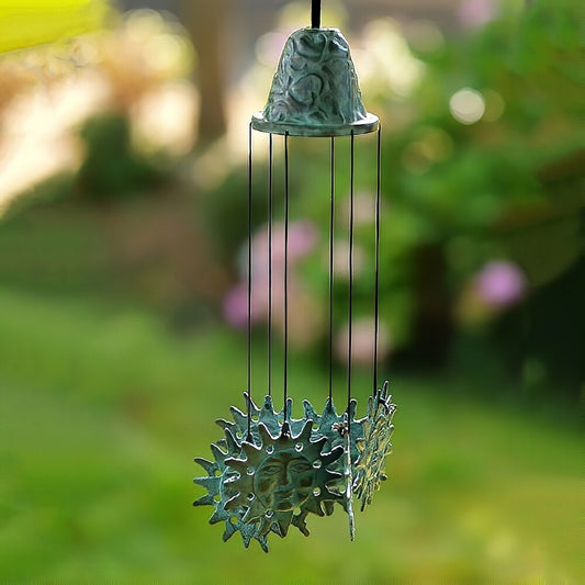  Sonnen Windspiel In Türkis Aus Metall Zum Aufhängen - Sonnenspiel