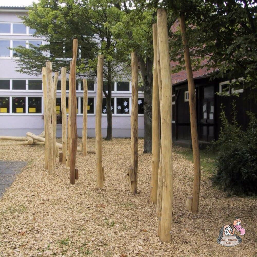  Spielgerät Für Den Outdoor Spielplatz Aus Stämmen Mit Stelzen - Stelzenpfad