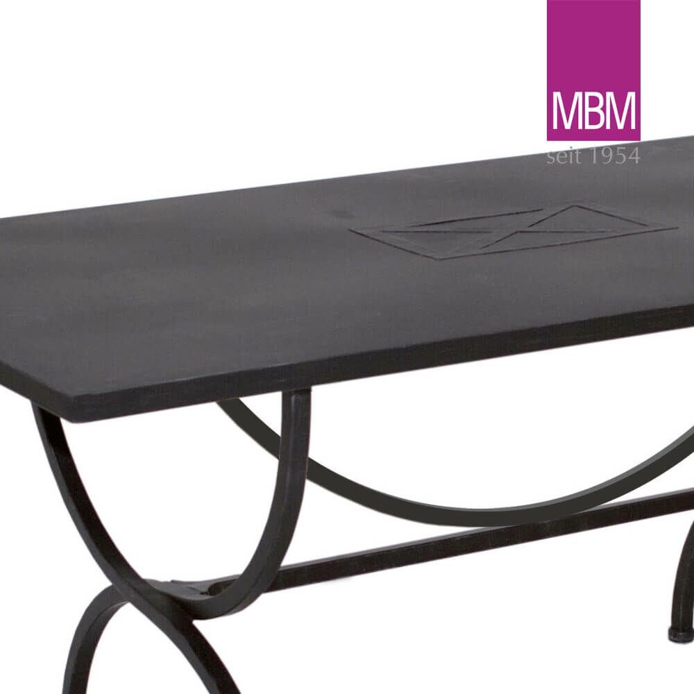  Stabiler Gartentisch Aus Schmiedeeisen - 160x90cm - MBM - Tisch Medici