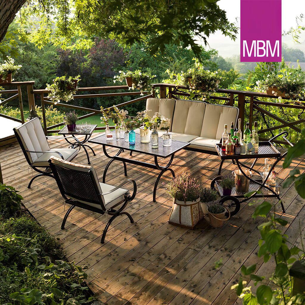  Stabiler Loungetisch Aus Schmiedeeisen Von MBM - Loungetisch Romeo Elegance