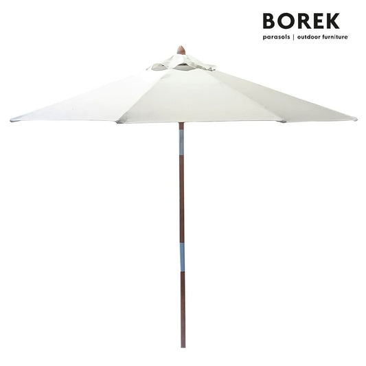  Stabiler Sonnenschirm Für Den Garten Mit Holzstiel Von Borek - Enzo Sonnenschirm