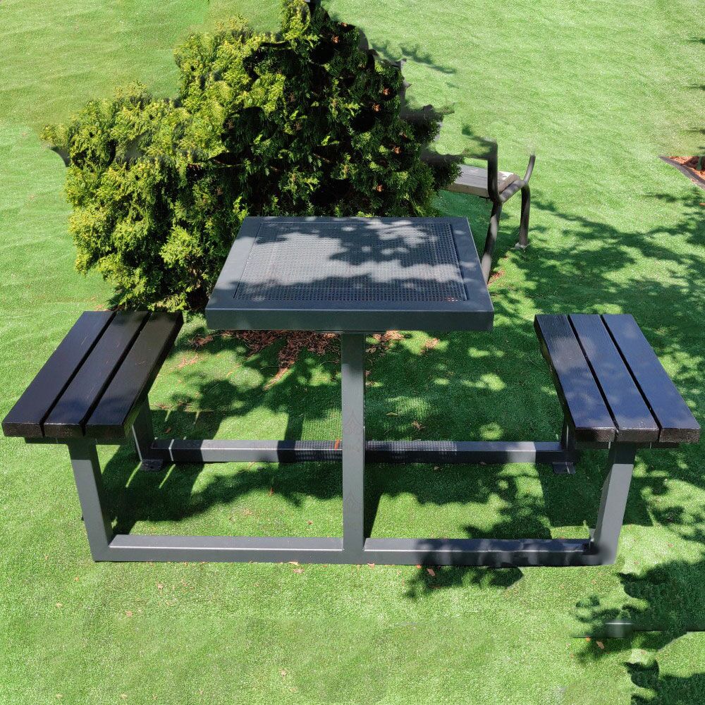  Stadtmobiliar - Parkbänke Mit Tisch Aus Holz Und Metall - Snaedis