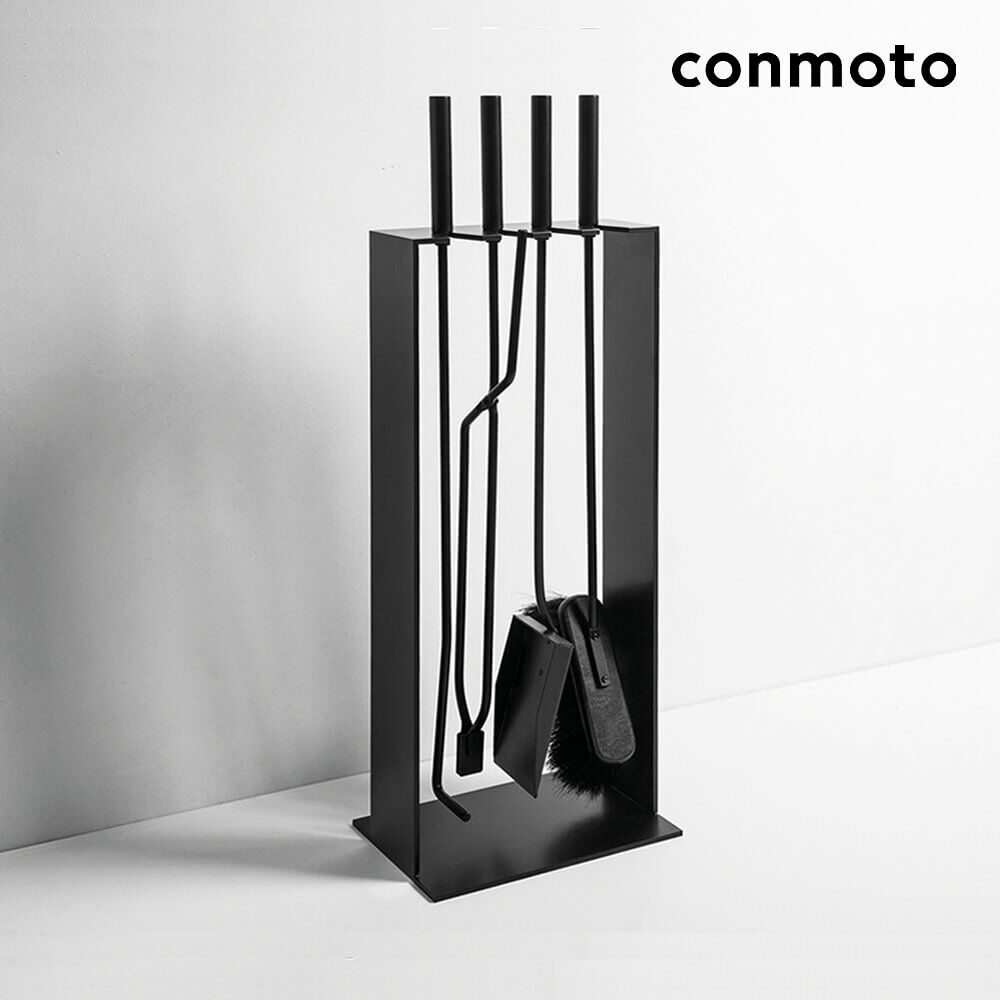  Stand Kaminbesteck Aus Stahl - Schwarz - Norma Kaminbesteck