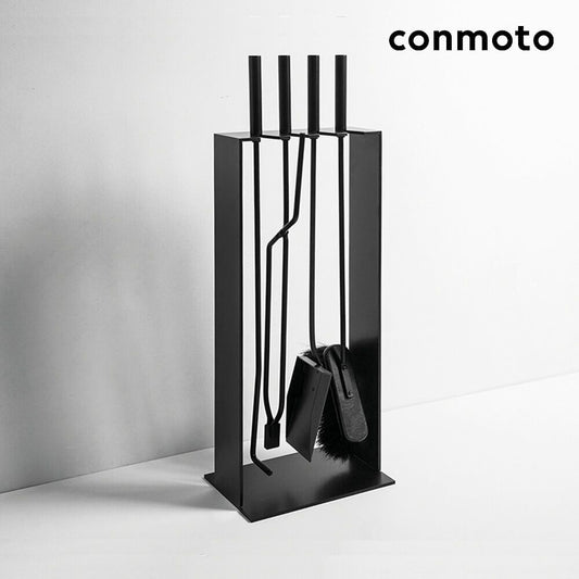  Stand Kaminbesteck Aus Stahl - Schwarz - Norma Kaminbesteck