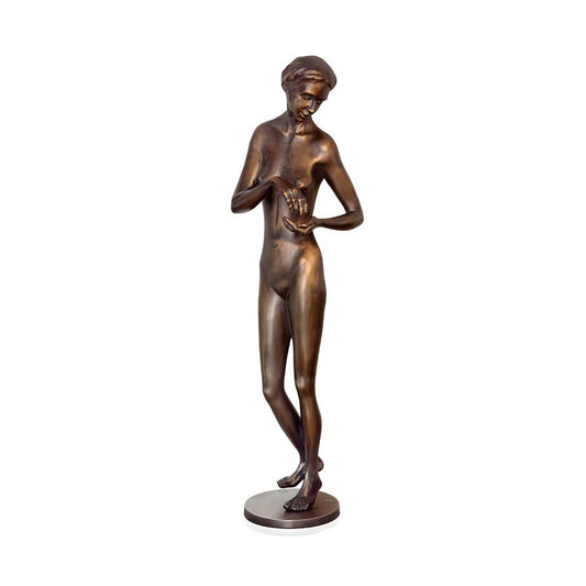  Stehende Frauenskulptur Aus Limitiertem Bronzeguss - Hinwendung