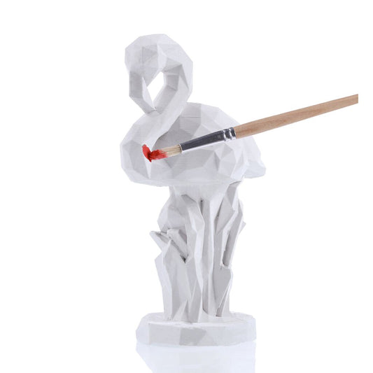  Stehender Flamingo Aus Gips Für Kinder - Moderne Malskulptur - Elmina