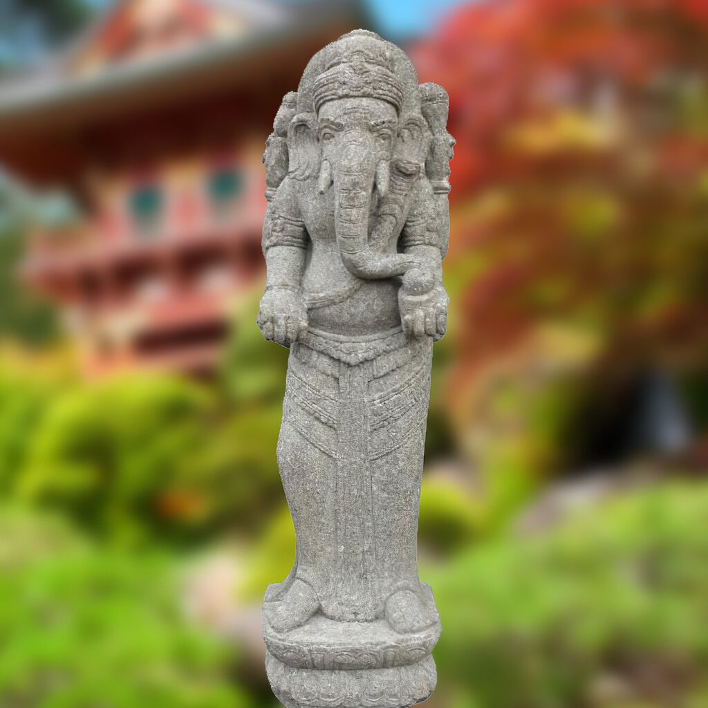  Stehender Ganesha Aus Naturstein - Kala