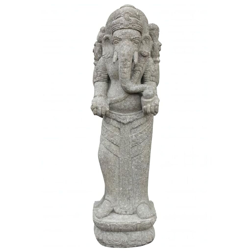  Stehender Ganesha Aus Naturstein - Kala