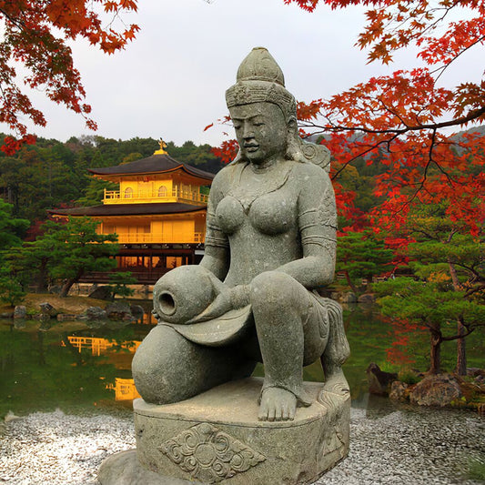  Stein Figur Asiatische Gottheit Shiva - Parede