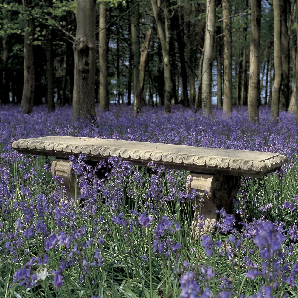  Stein Gartenbank Mit Antik Finish - Sherwood