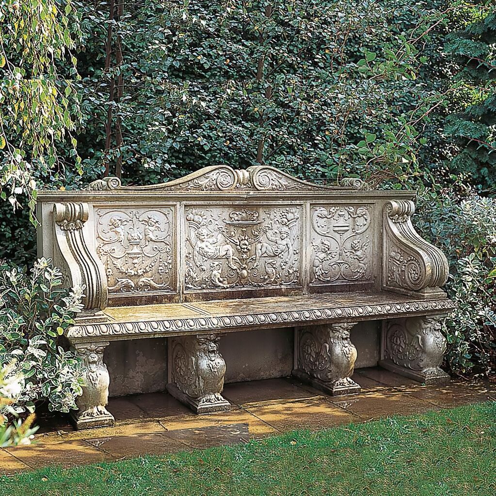  Stein Gartenbank Mit Lehne - Lancaster Seat
