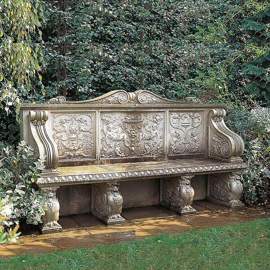  Stein Gartenbank Mit Lehne - Lancaster Seat