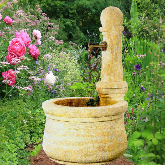  Stein Gartenbrunnen Mit Pumpe - Provencal