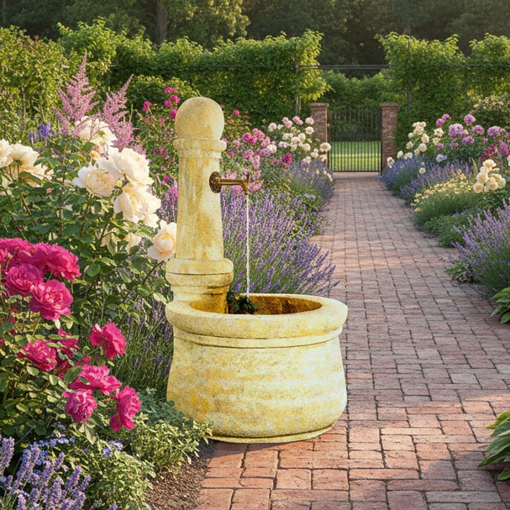  Stein Gartenbrunnen Mit Pumpe - Provencal