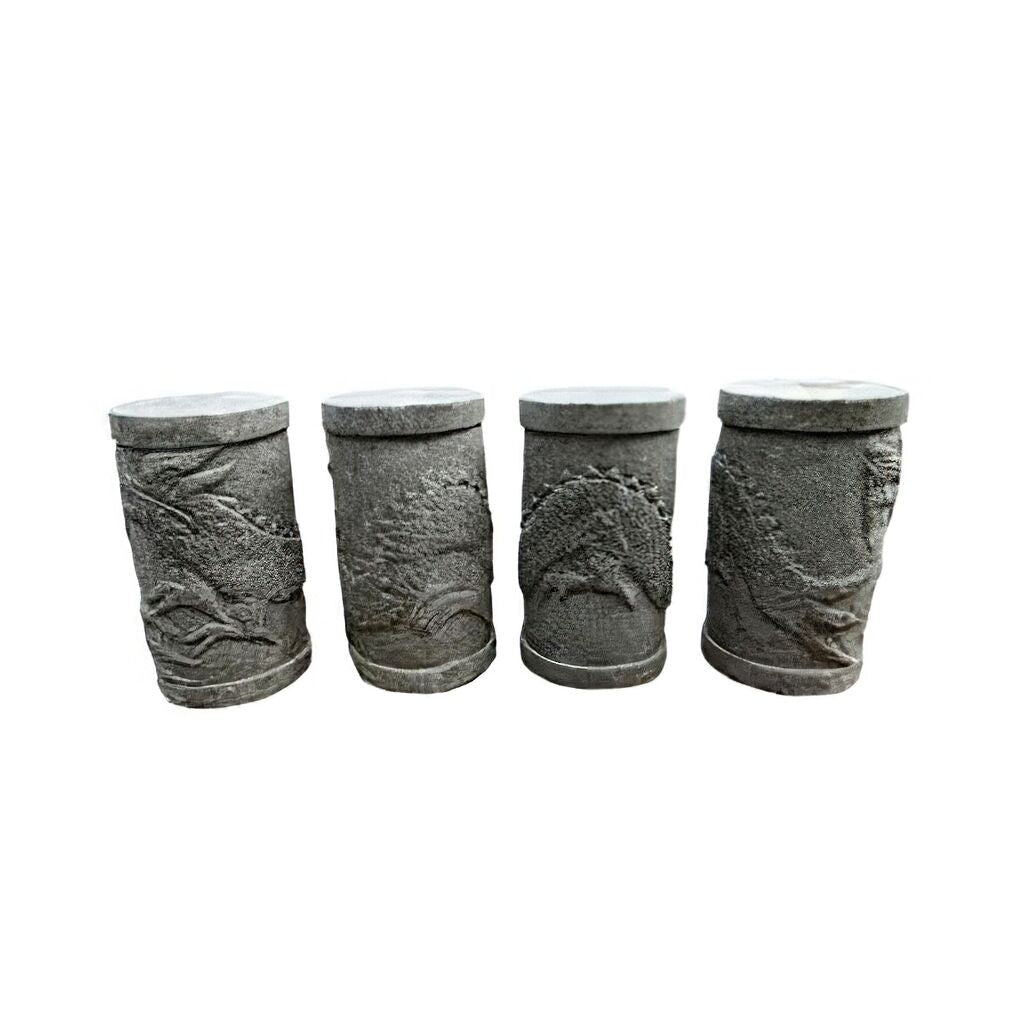  Stein Hocker Oder Säule Drachen - Chizu