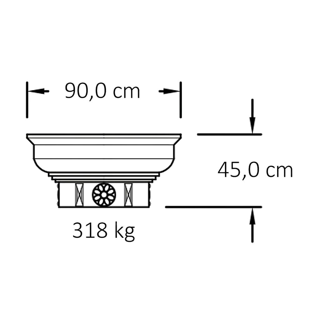  Stein Rundsäule Mit Kapitell Korinthisches Design - Aldfrith