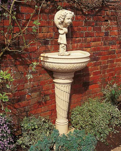  Stein Wandbrunnen Antik - Harston House