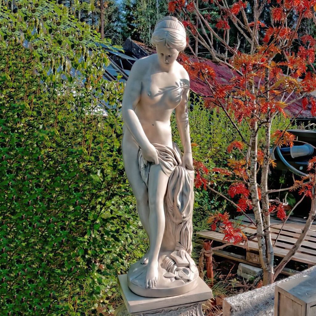  Steinguss Aktfigur - Reizvolle Frauenskulptur Für Den Garten - Alisa