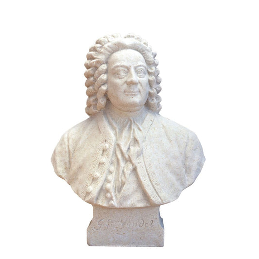  Steinguss Büste Des Komponisten Georg Friedrich Händel - Upoko
