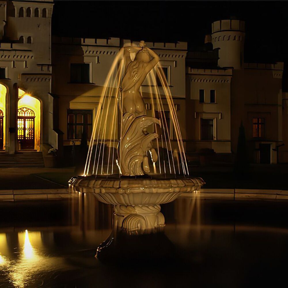  Steinguss Garten Fontäne Mit Einzigartiger Frauen Springbrunnen Skulptur - Franca
