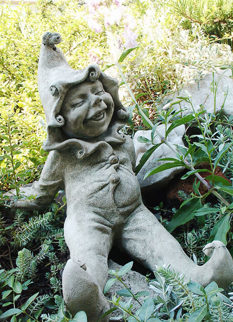  Steinguss Gartenwichtel Figur - Jimmy