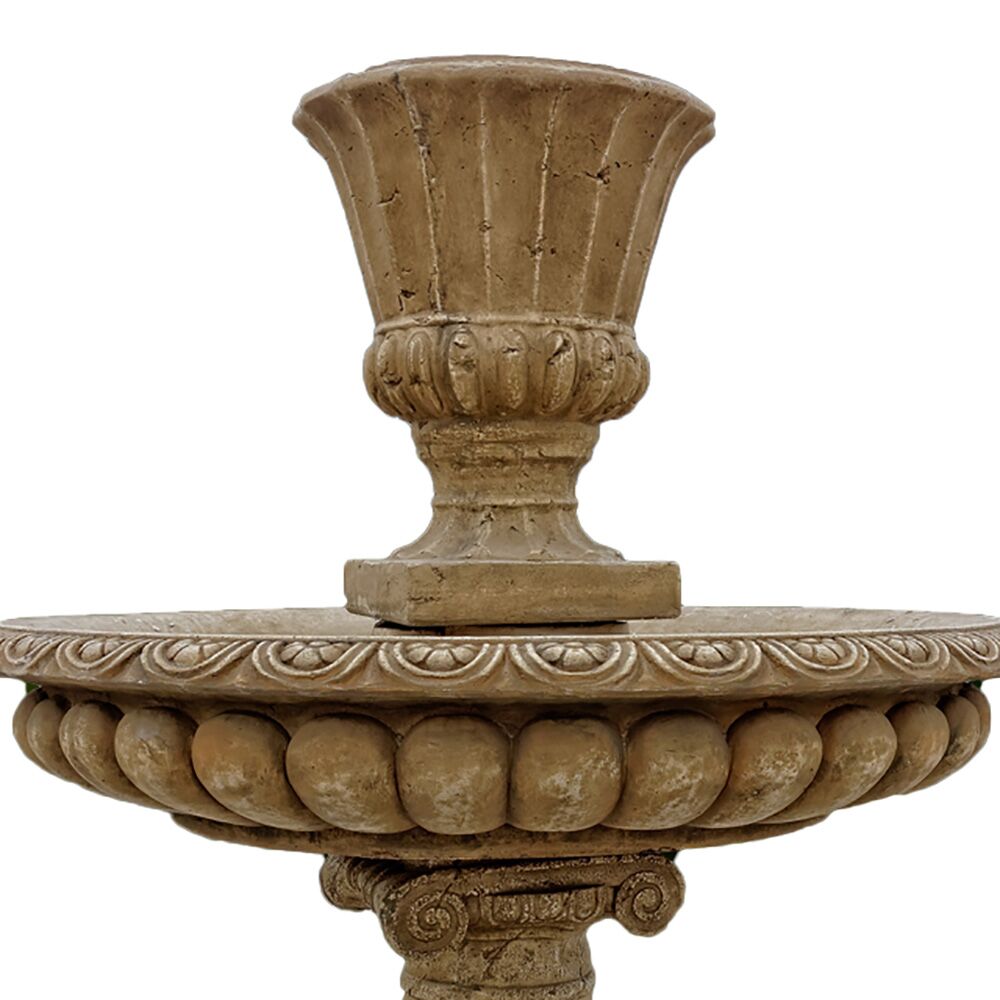  Steinguss Springbrunnen Mit Pumpe Für Den Garten - Antikes Design - Eugenio