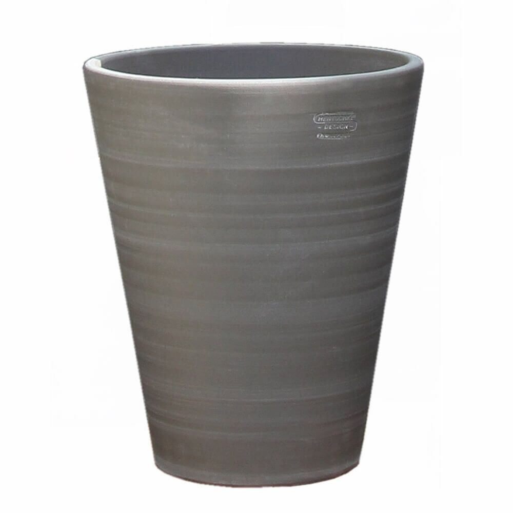  Steinzeug Übertopf Für Draußen - Frostsicher - Schiefer-grau - Modern - Amphiro Gris