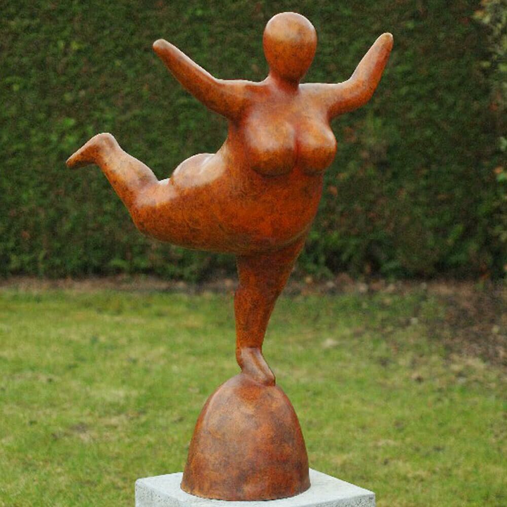  Stilistische Balletttänzerin Aus Bronze In Kupfer - Geraldina