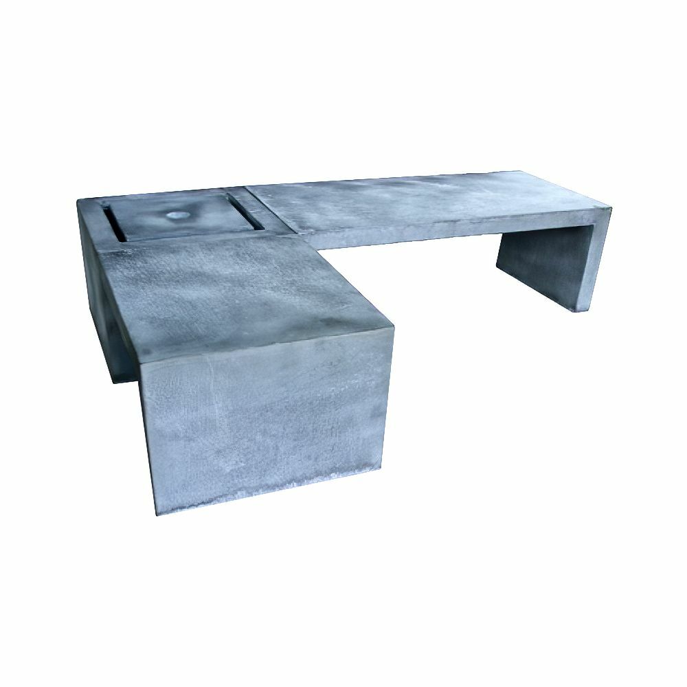  Stilvolle Eckbank 3-Sitzer Aus Metall Mit Quellstein - Wiwianao