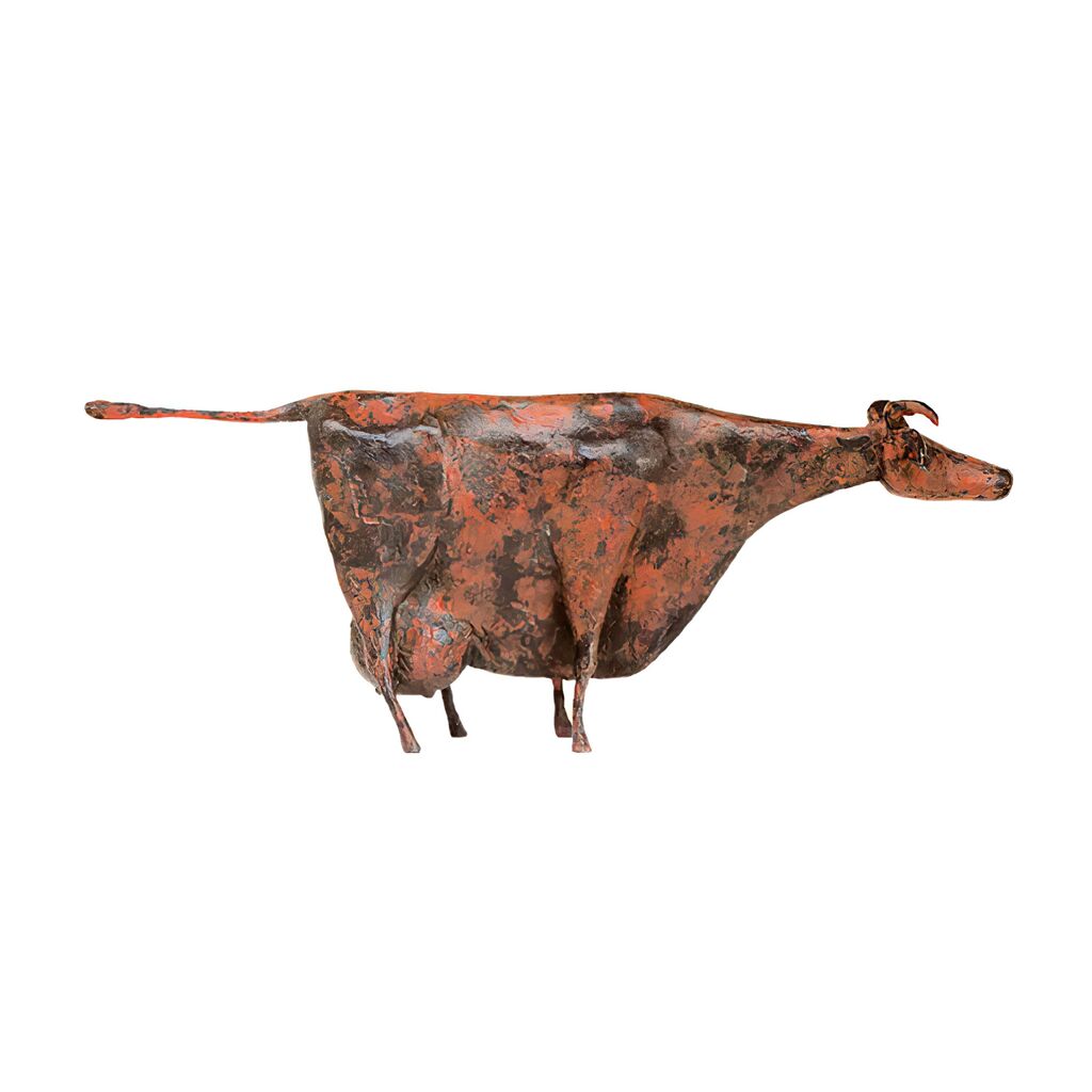 Stilvolle Tierfigur Limitierte Kuh Aus Bronzeguss - Kuh
