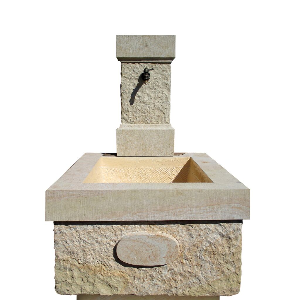 Stilvoller Gartenbrunnen Aus Sandstein - Classico