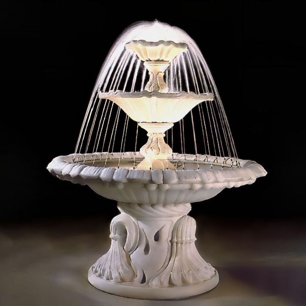  Stilvoller Kaskaden Gartenbrunnen Im Italienischen Stil Mit Pumpe - Clemente