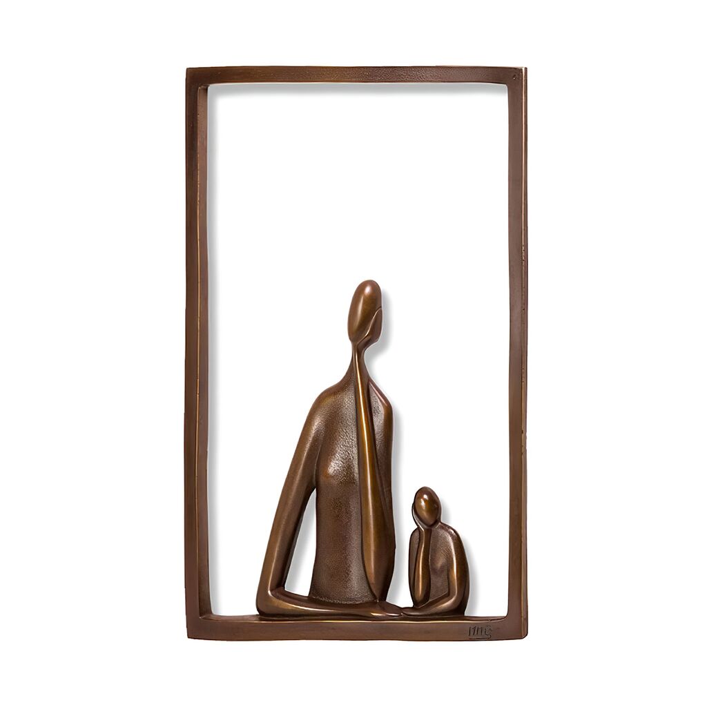 Stilvolles Bronze Wandrelief Mit Bilderrahmen - Pour Moi Deux